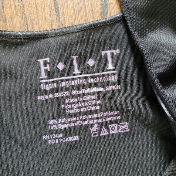 F.I.T Figure Improving Technology Shape Wear Tank Dress Slip Size Women's Small - Picture 5 of 6